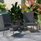 Flash Furniture 2 Pack Gray Stacking Wicker Patio Armchairs, 2PK 2-TW-3WBE073-GY-GG - alternate 8